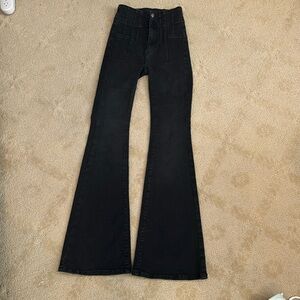 Black Free People flare jean.